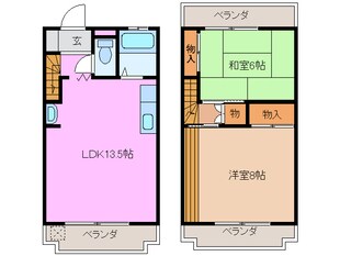 伊勢松本駅 徒歩13分 1階の物件間取画像